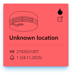 Foreign Alarming Status Card