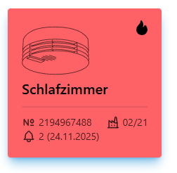 Alarming Status Card